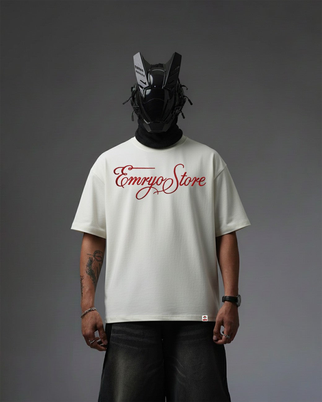 Vendetta Snake Embroidery Oversized T-Shirt