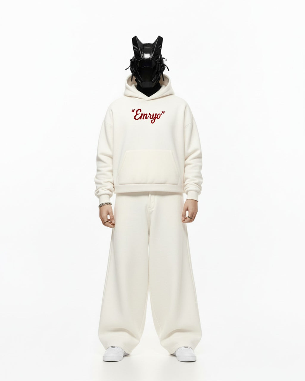EMRYO 3D PUFF EMBROIDERED OVERSIZED HOODIE