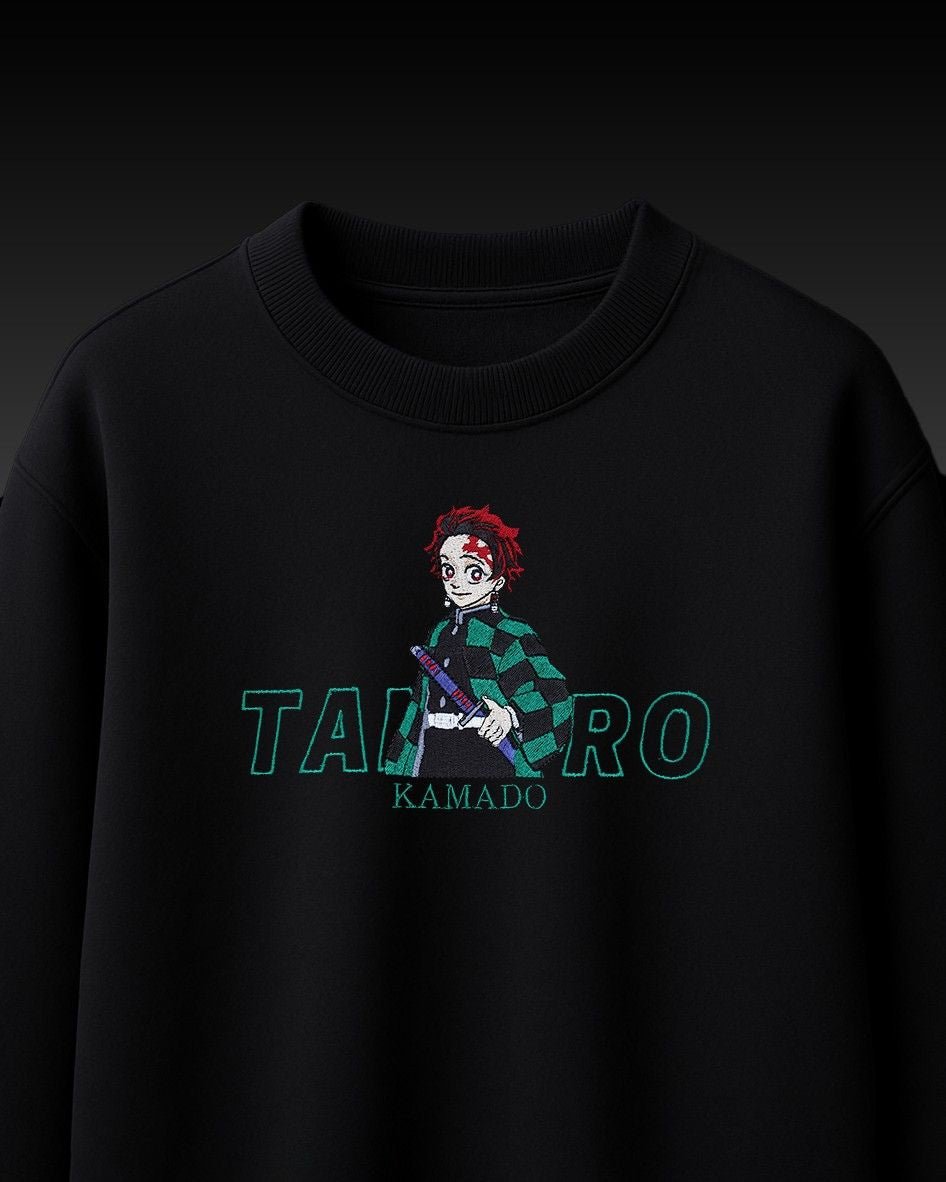 Tanjiro Embroidery Over-Sized T Shirt