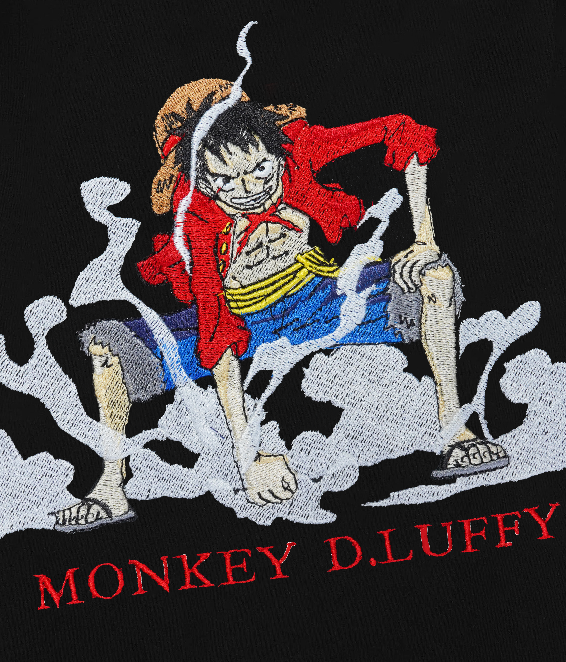 LUFFY EMBROIDERY OVER-SIZED T SHIRT