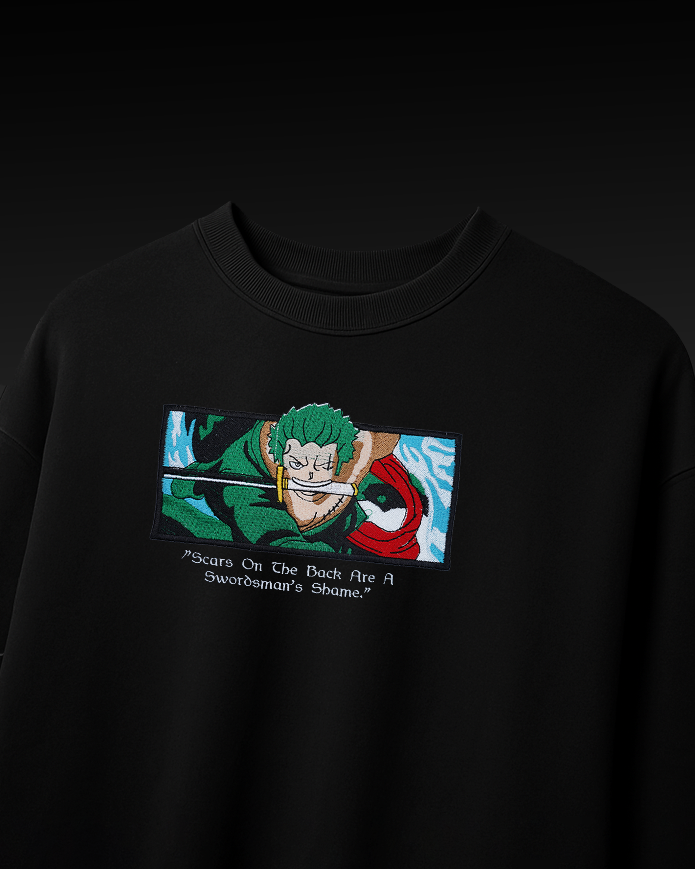 ZORO EMBROIDERY OVER-SIZED T SHIRT