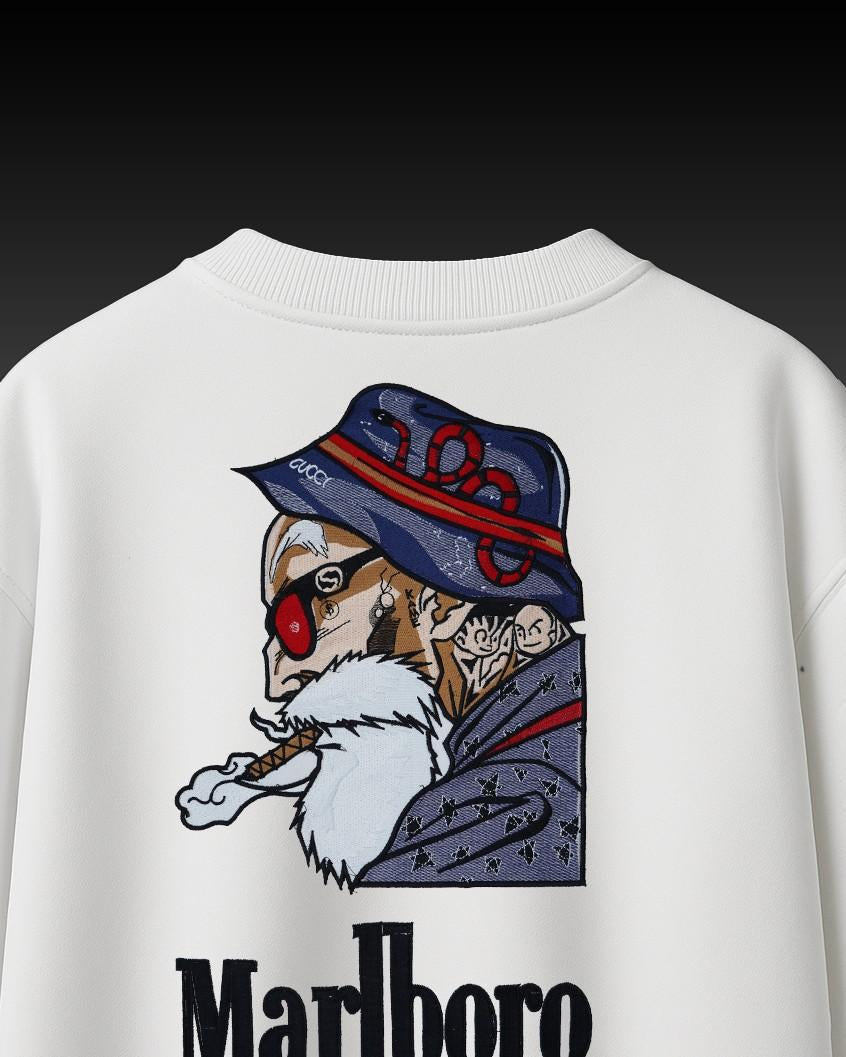 Marlboro Man Embroidery Over-Sized T Shirt