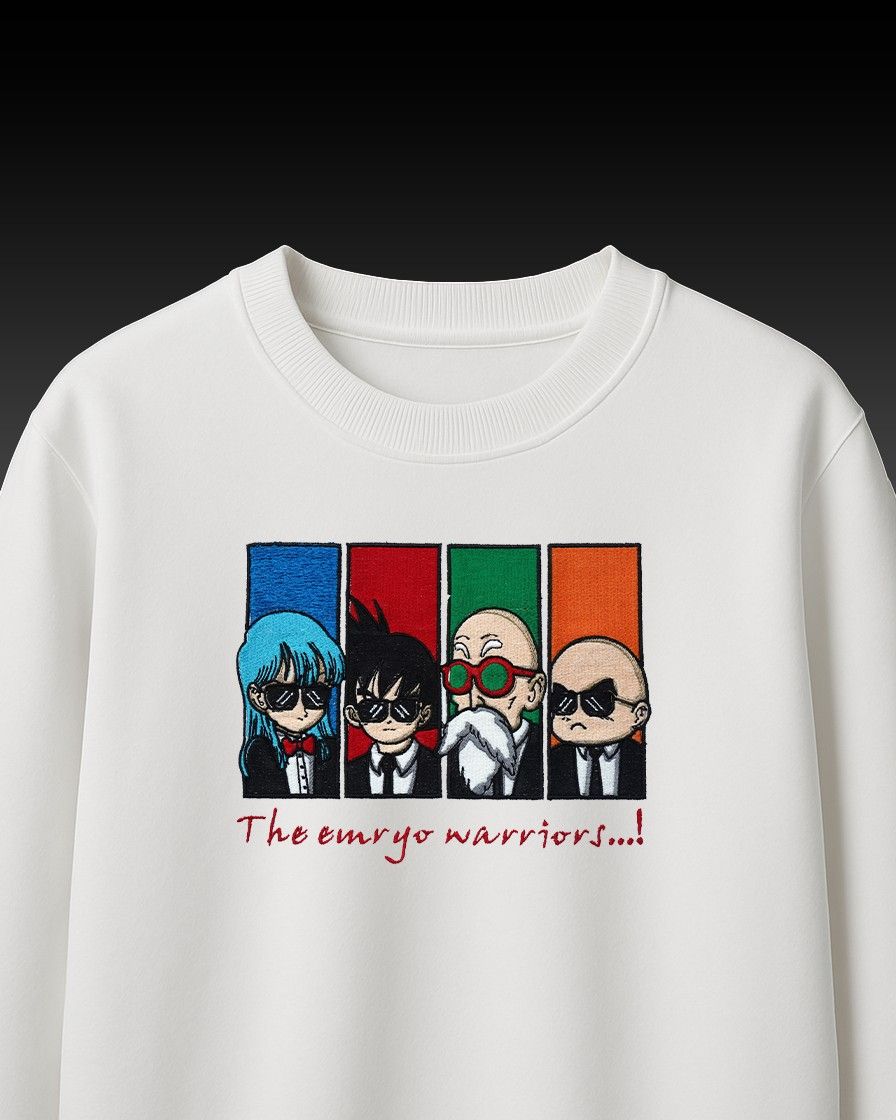 Emryo Warriors Embroidery Over-Sized T Shirt