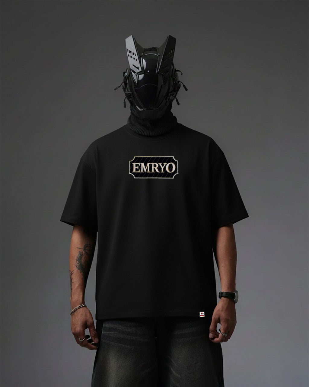 Amazon Cobra Embroidery Oversized T-Shirt