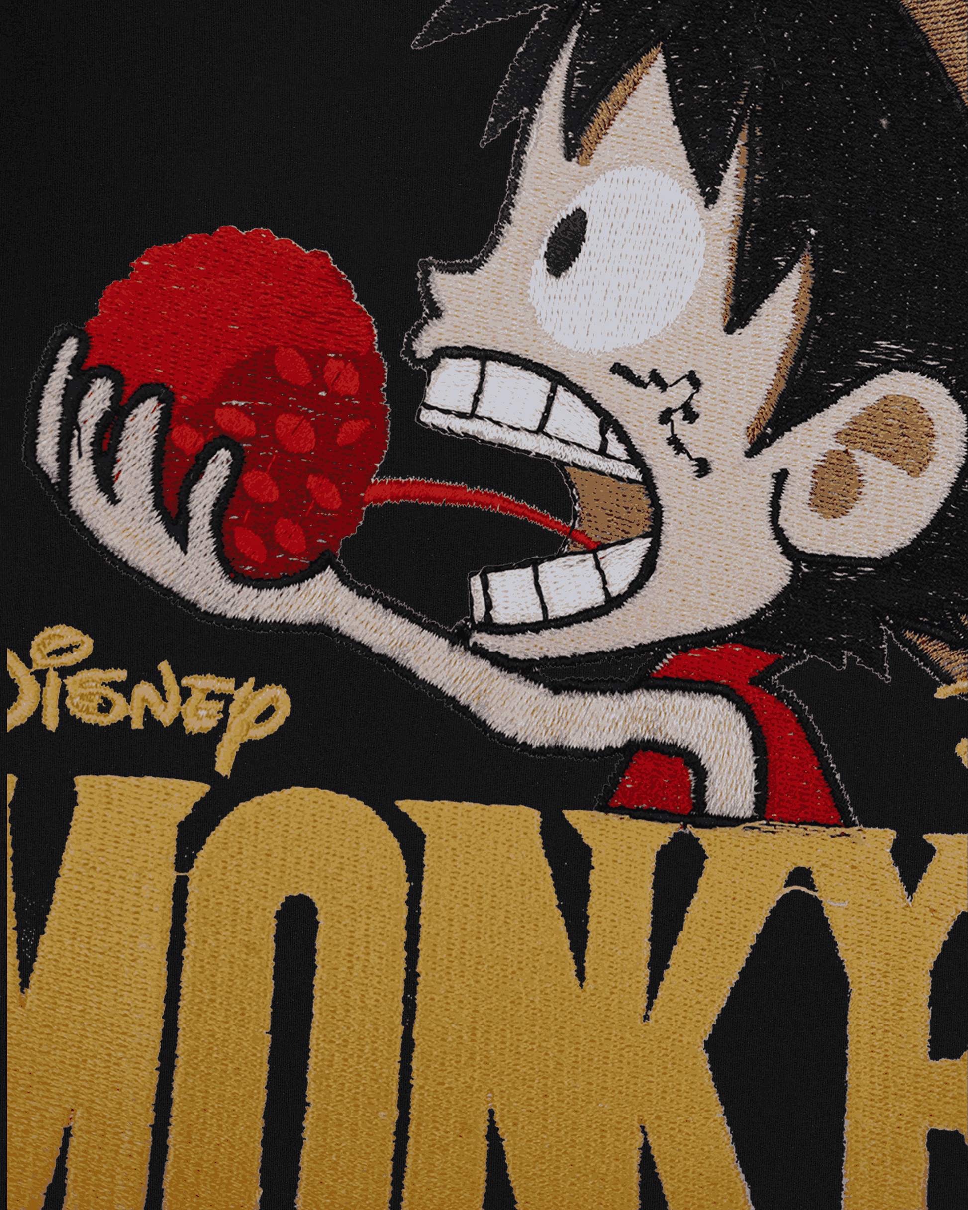DISNEY LUFFY EMBROIDERY OVER-SIZED T SHIRT