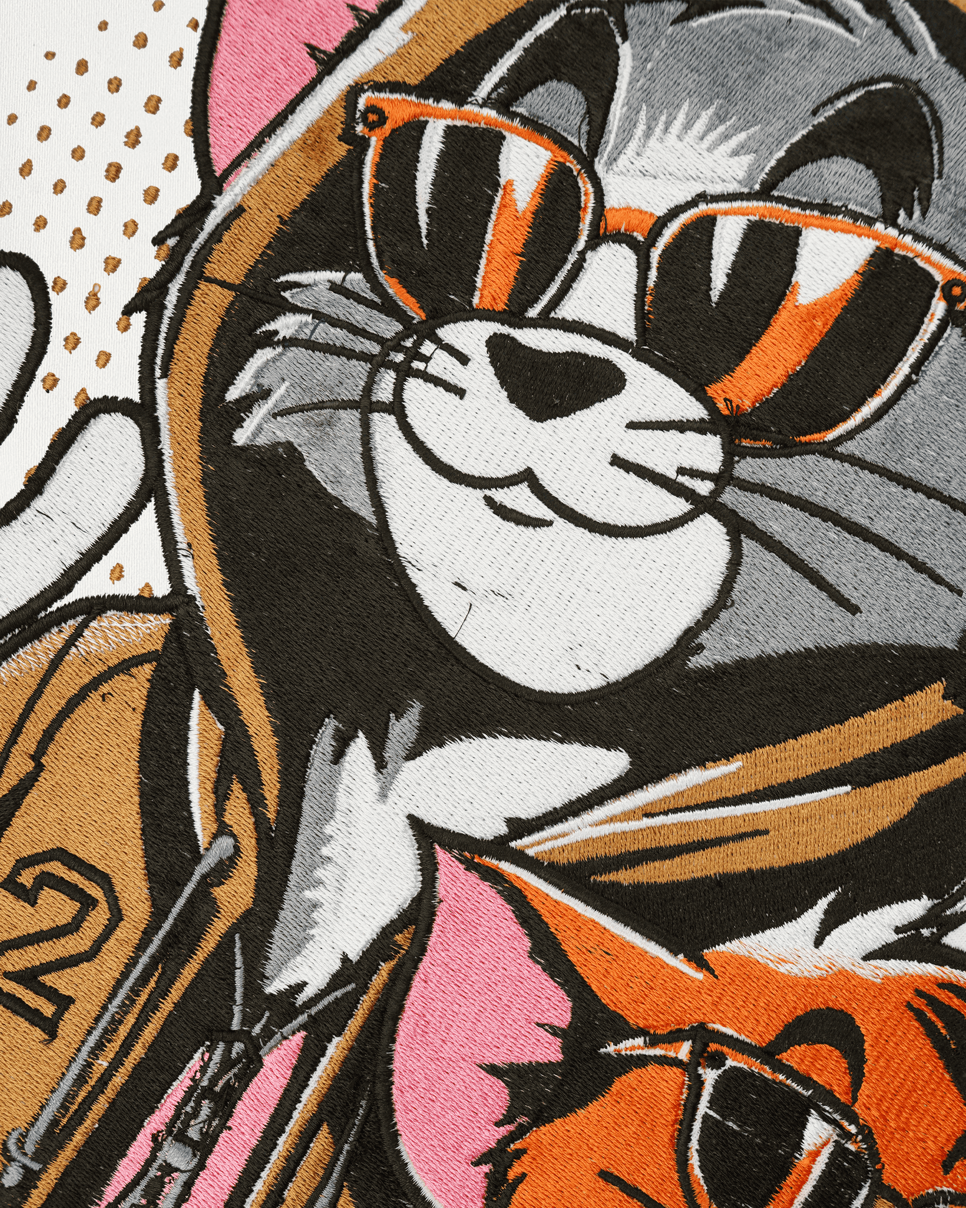 TOM & JERRY EMBROIDERY OVER-SIZED T SHIRT