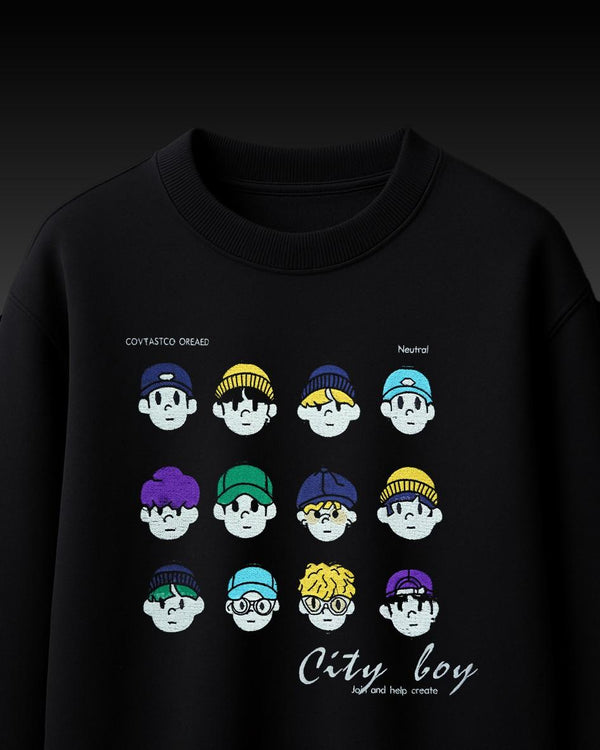 City Boy's Embroidery Over-Sized T Shirt