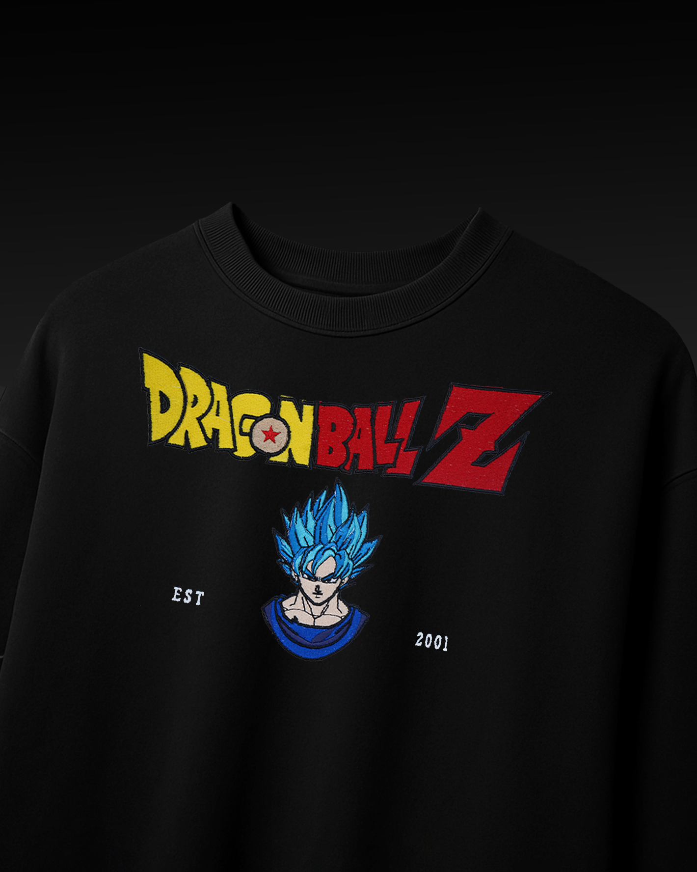 GOKU EMBROIDERY OVER-SIZED T SHIRT