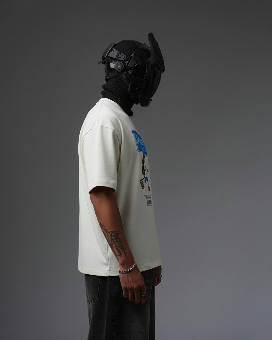 CORPCORE EMBROIDERY OVER-SIZED T SHIRT