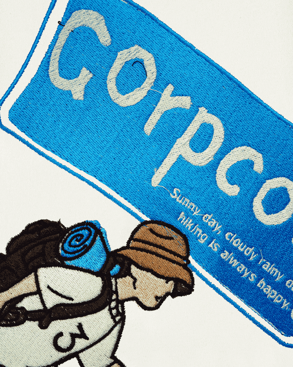 CORPCORE EMBROIDERY OVER-SIZED T SHIRT