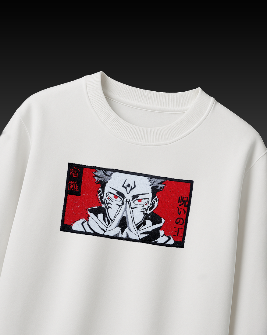SUKUNA EMBROIDERY OVERSIZED T SHIRT