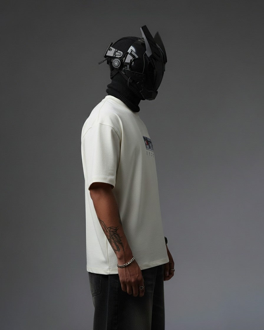 ITACHI EMBROIDERY OVER-SIZED T SHIRT