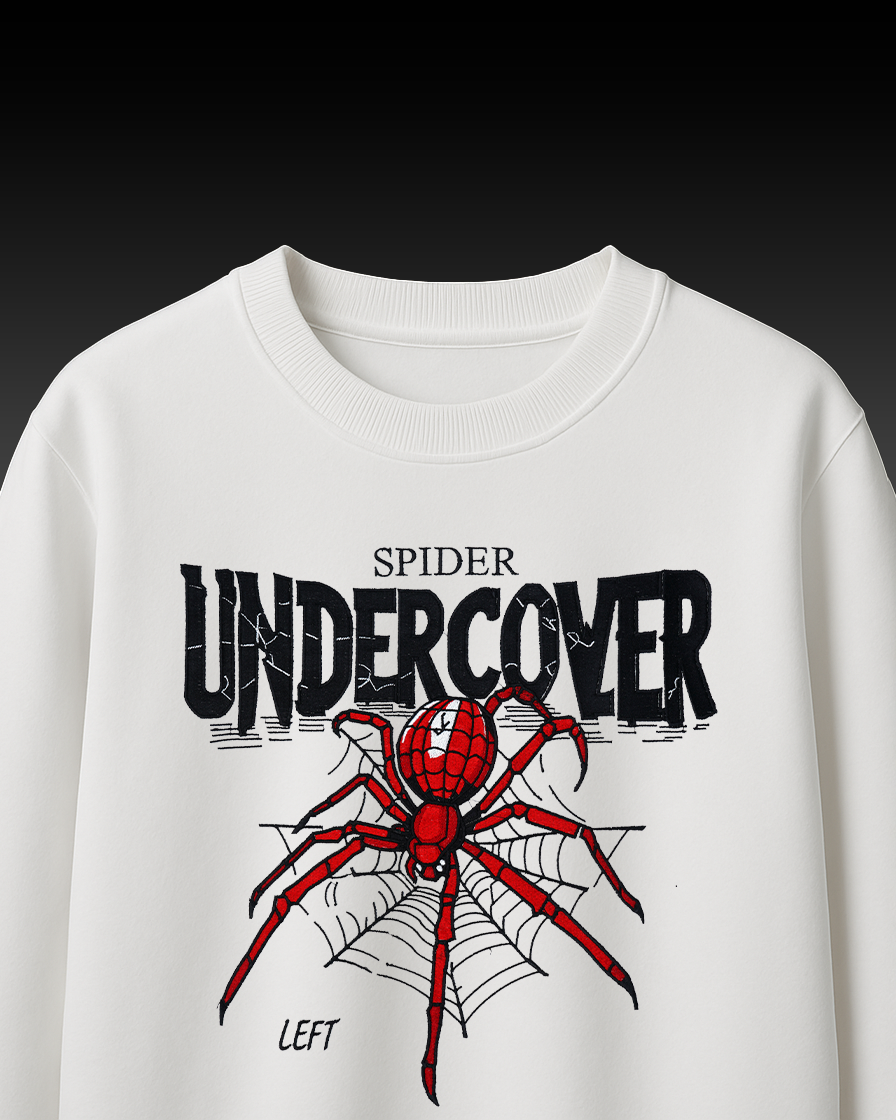 SPIDER UNDERCOVER EMBROIDERY OVER-SIZED T SHIRT