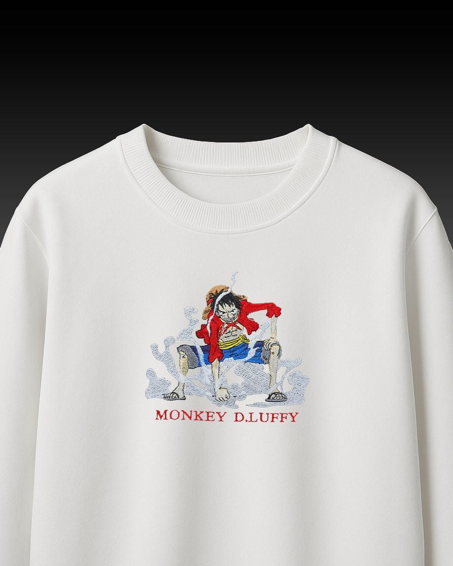 Luffy Embroidery Over-Sized T Shirt