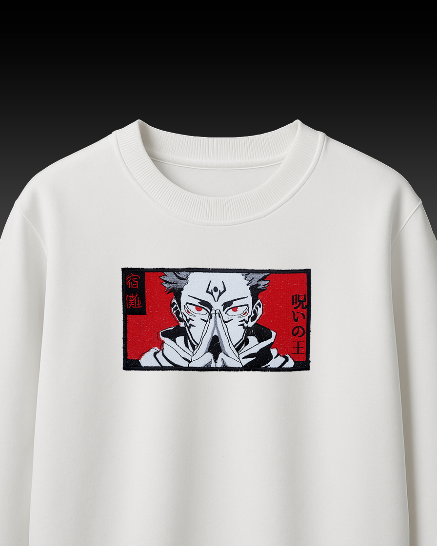 SUKUNA EMBROIDERY OVERSIZED T SHIRT