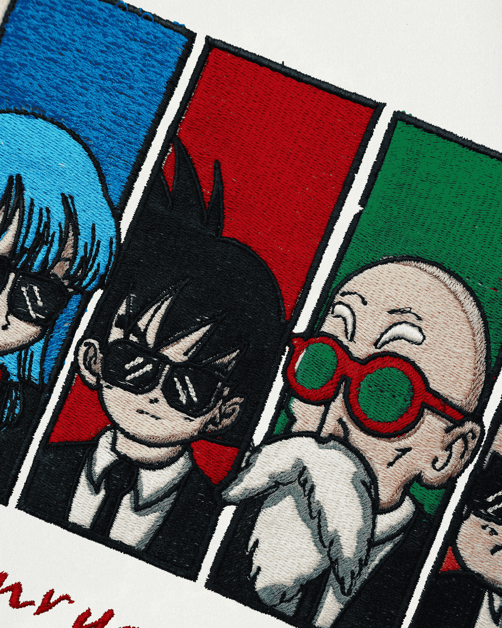 EMRYO WARRIORS EMBROIDERY OVER-SIZED T SHIRT
