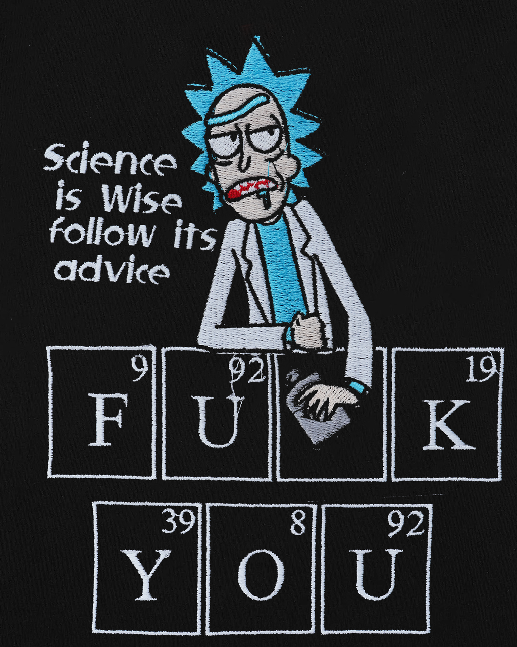 FUCK YOU EMBROIDERY OVER-SIZED T SHIRT