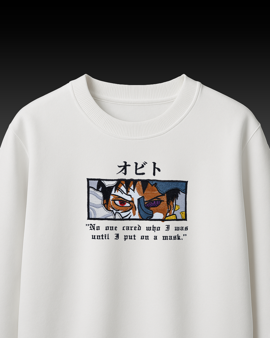 OBITO EMBROIDERY OVER-SIZED T SHIRT