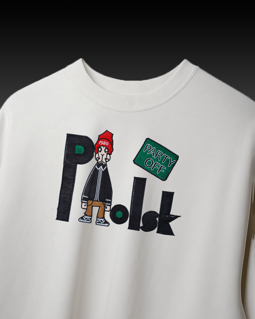 POLSK EMBROIDERY OVER-SIZED T SHIRT