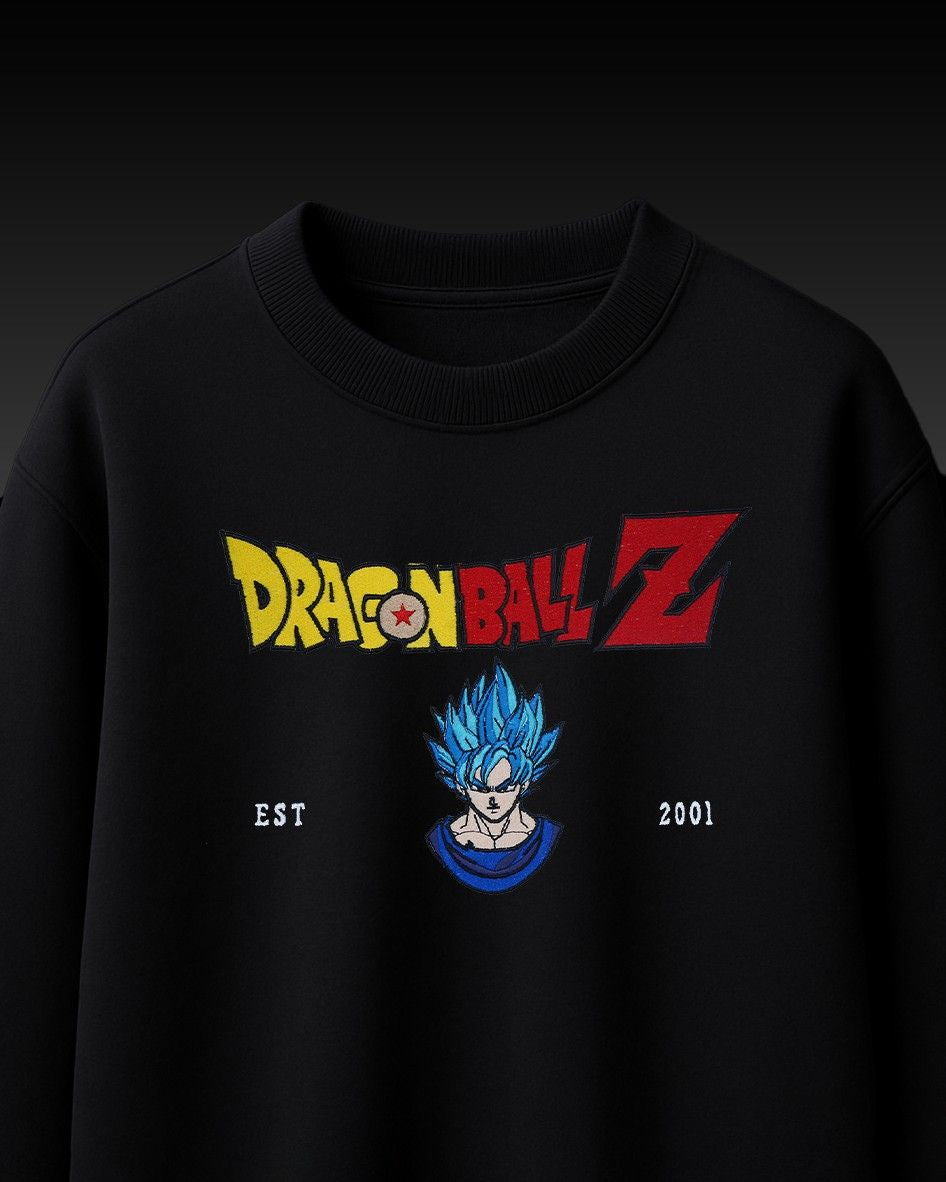 Goku Embroidery Over-Sized T Shirt