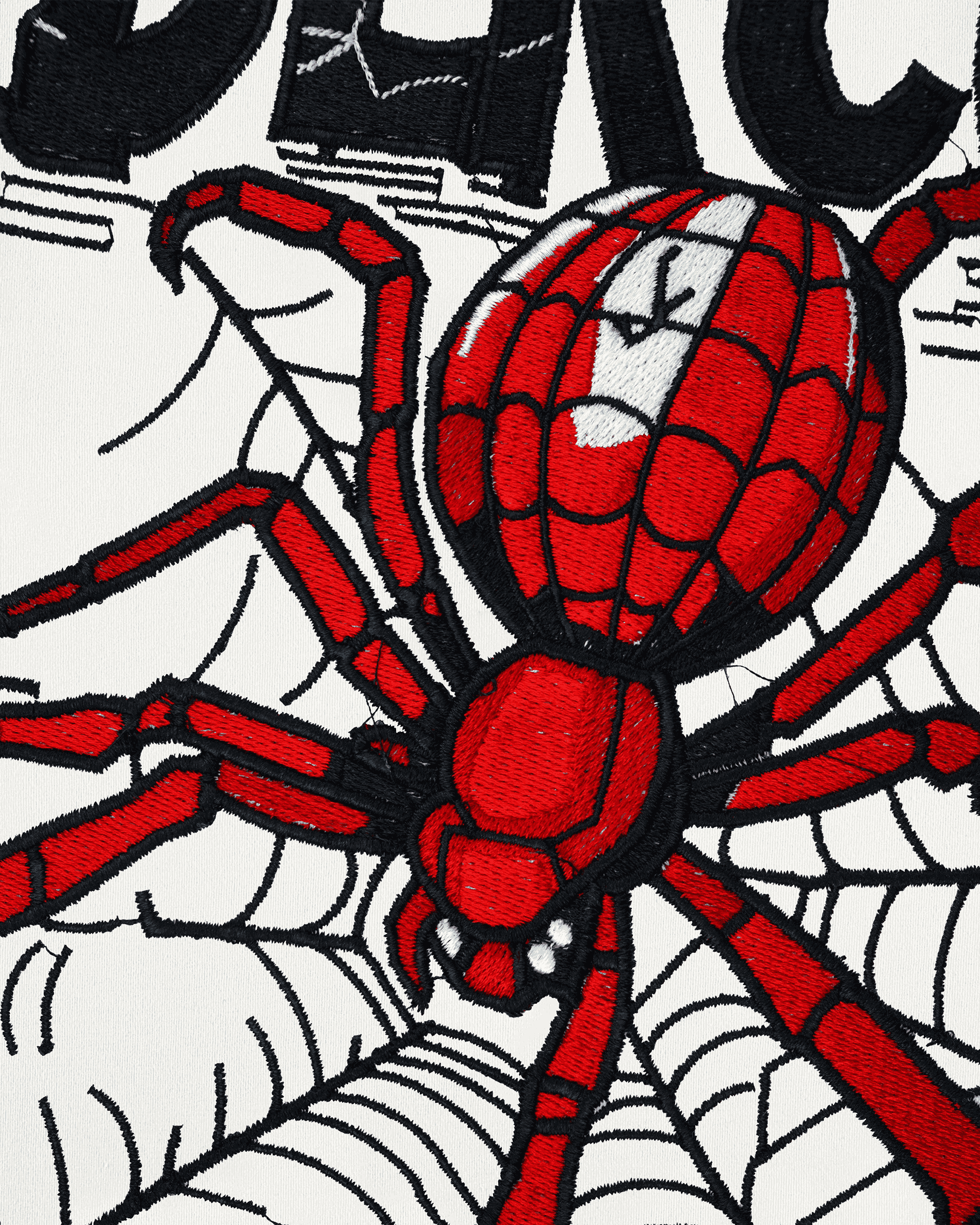 SPIDER UNDERCOVER EMBROIDERY OVER-SIZED T SHIRT