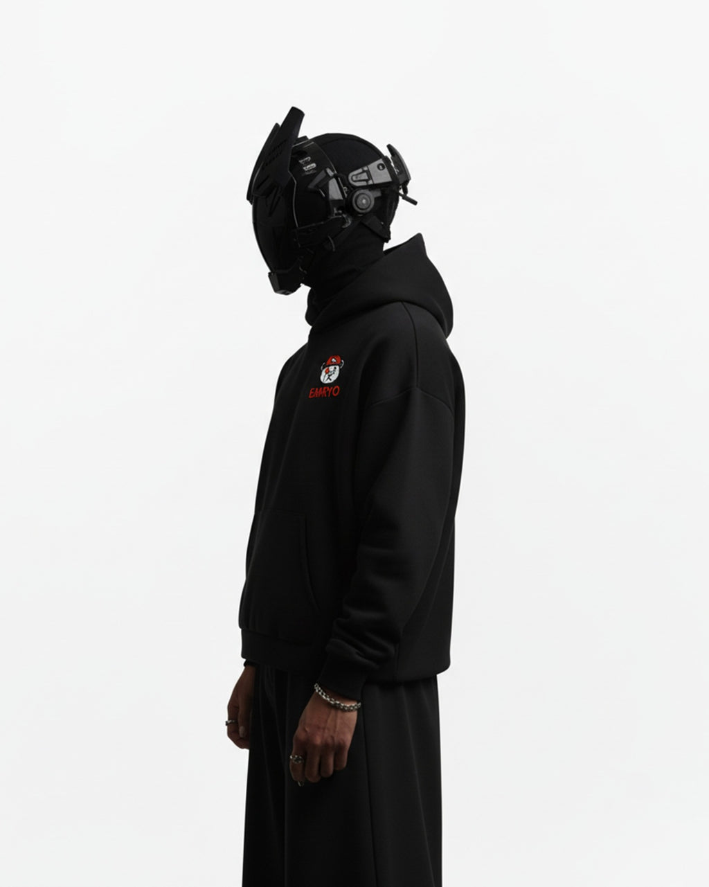 COOL BEAR EMBROIDERED OVERSIZED HOODIE