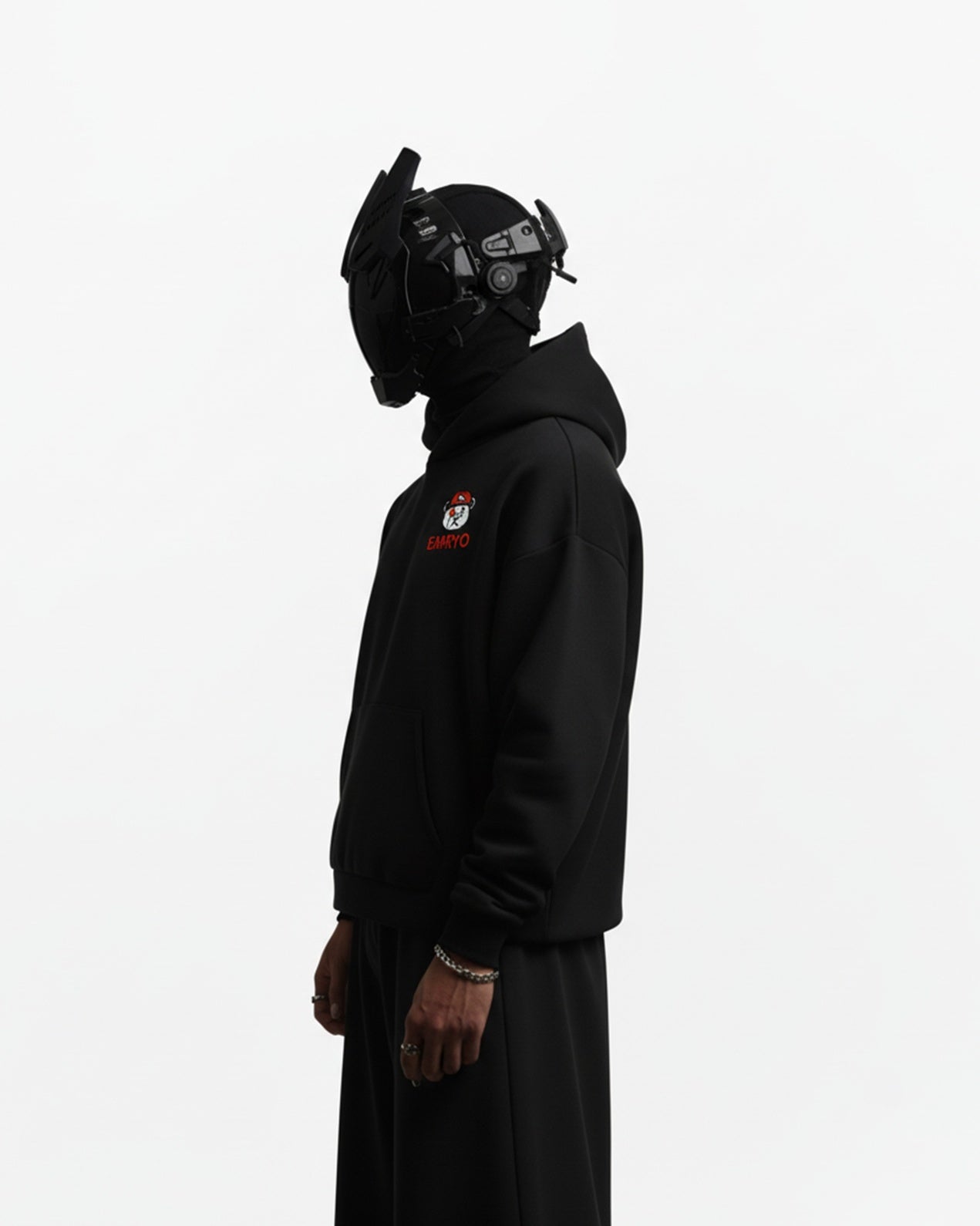 COOL BEAR EMBROIDERED OVERSIZED HOODIE
