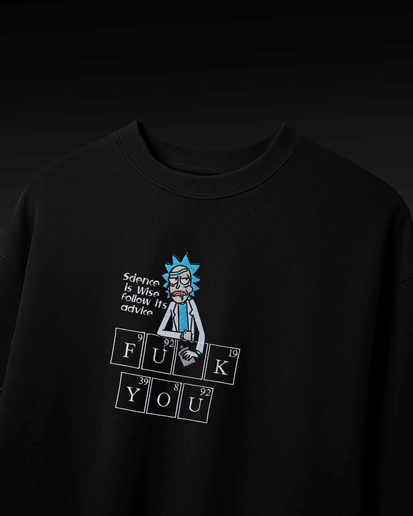 FUCK YOU EMBROIDERY OVER-SIZED T SHIRT