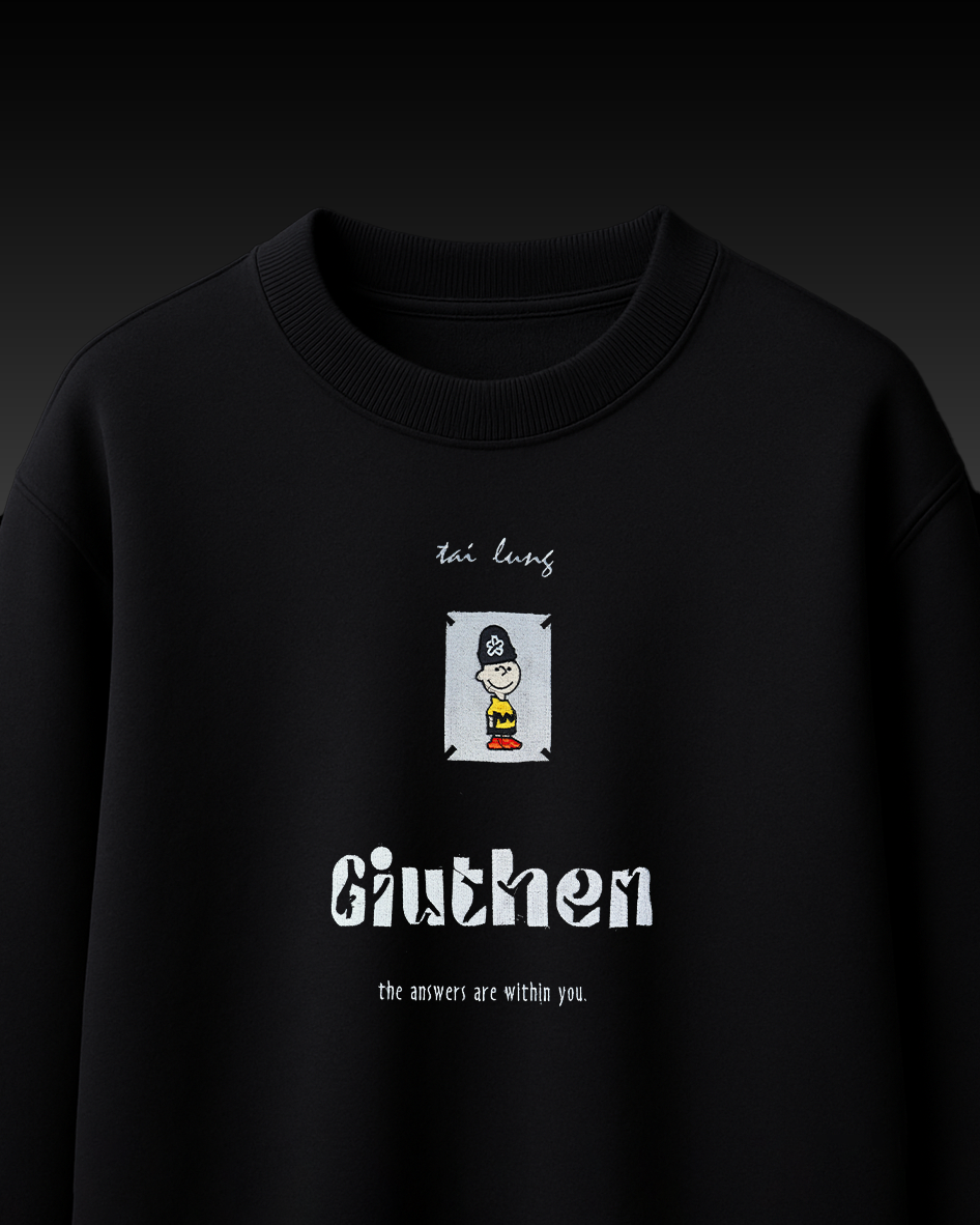 GIUTHEN EMBROIDERY OVER-SIZED T SHIRT