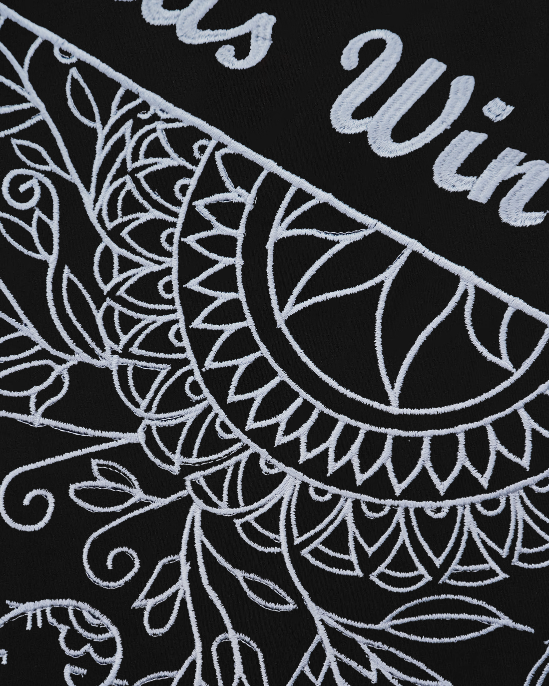 ODDS WIN AGAIN EMBROIDERY OVER-SIZED T SHIRT