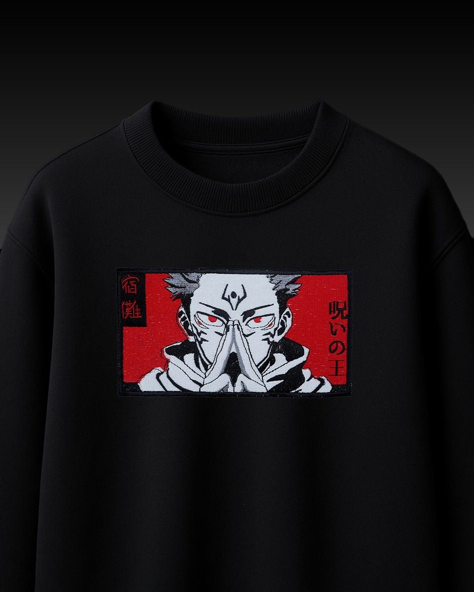 Sukuna Embroidery Oversized T Shirt