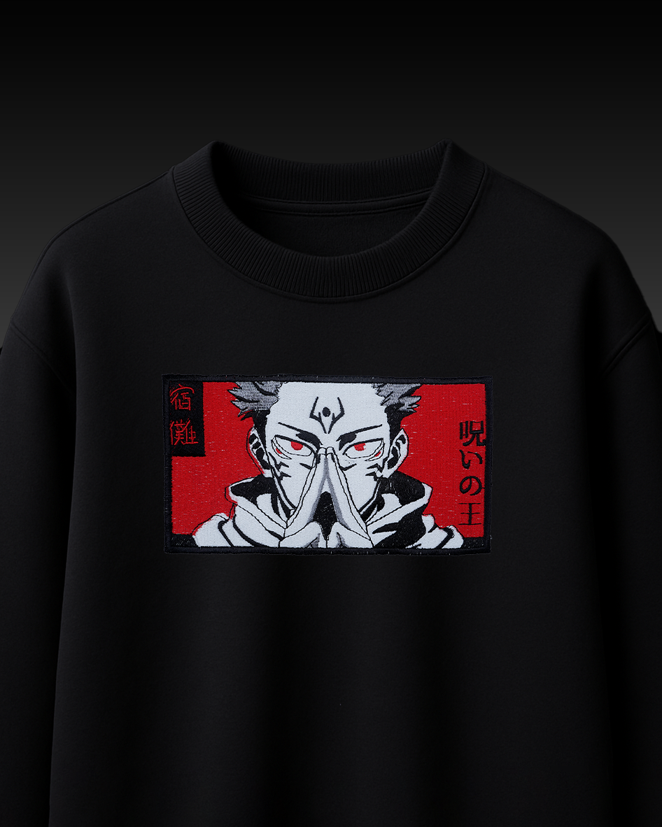 SUKUNA EMBROIDERY OVERSIZED T SHIRT