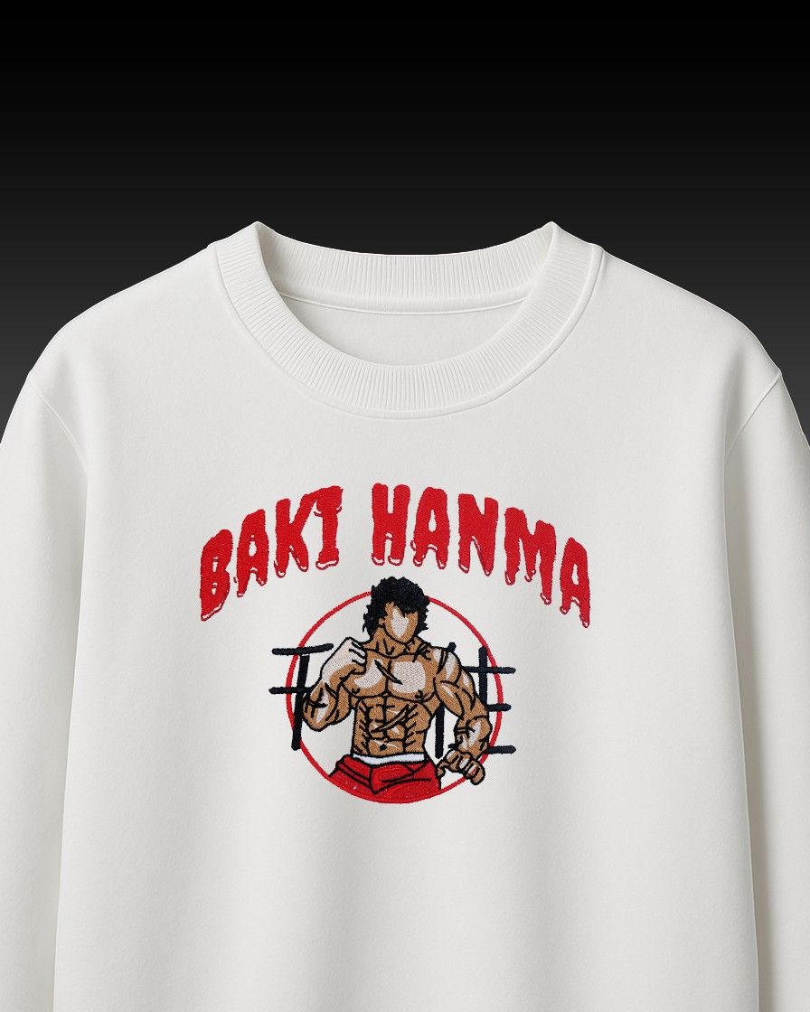 Baki Hanma Embroidery Over-Sized T Shirt