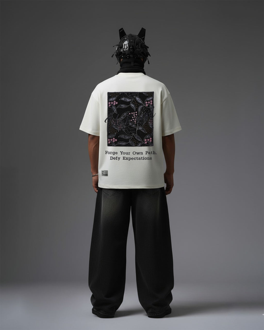 UNBOUND Appliqué Embroidery Oversized T-Shirt