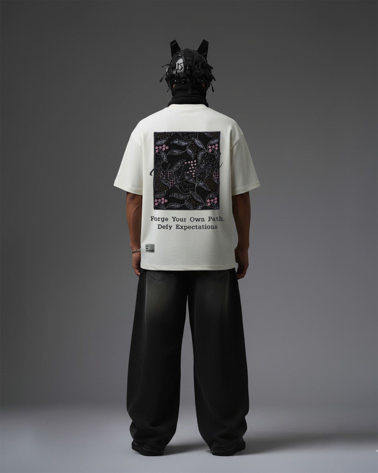 UNBOUND Appliqué Embroidery Oversized T-Shirt