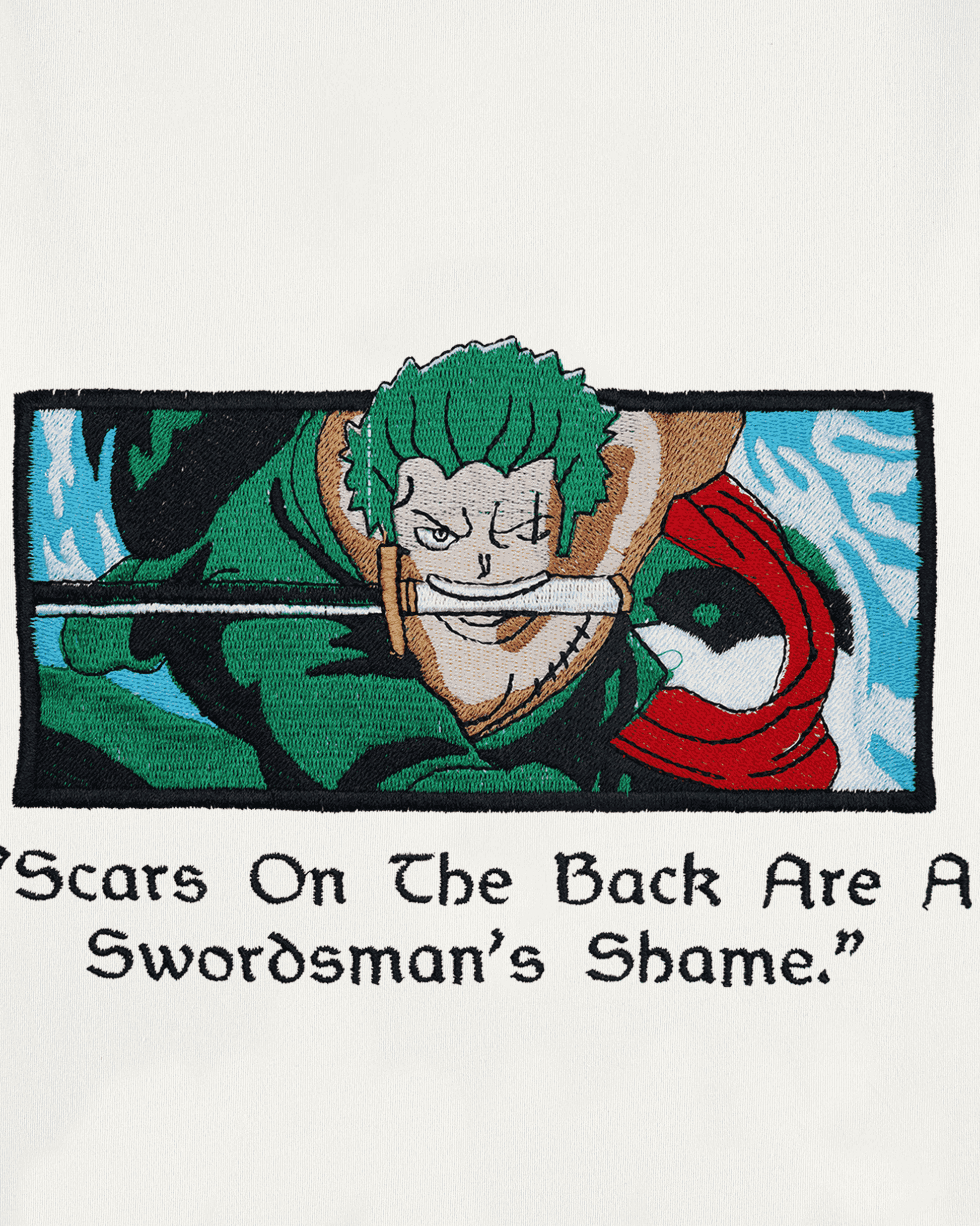 ZORO EMBROIDERY OVER-SIZED T SHIRT