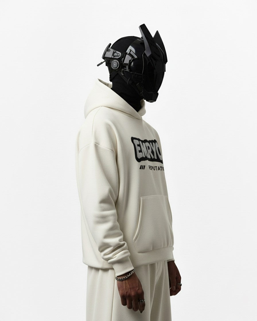 Unicorn Applique Embroidery Oversized Hoodie