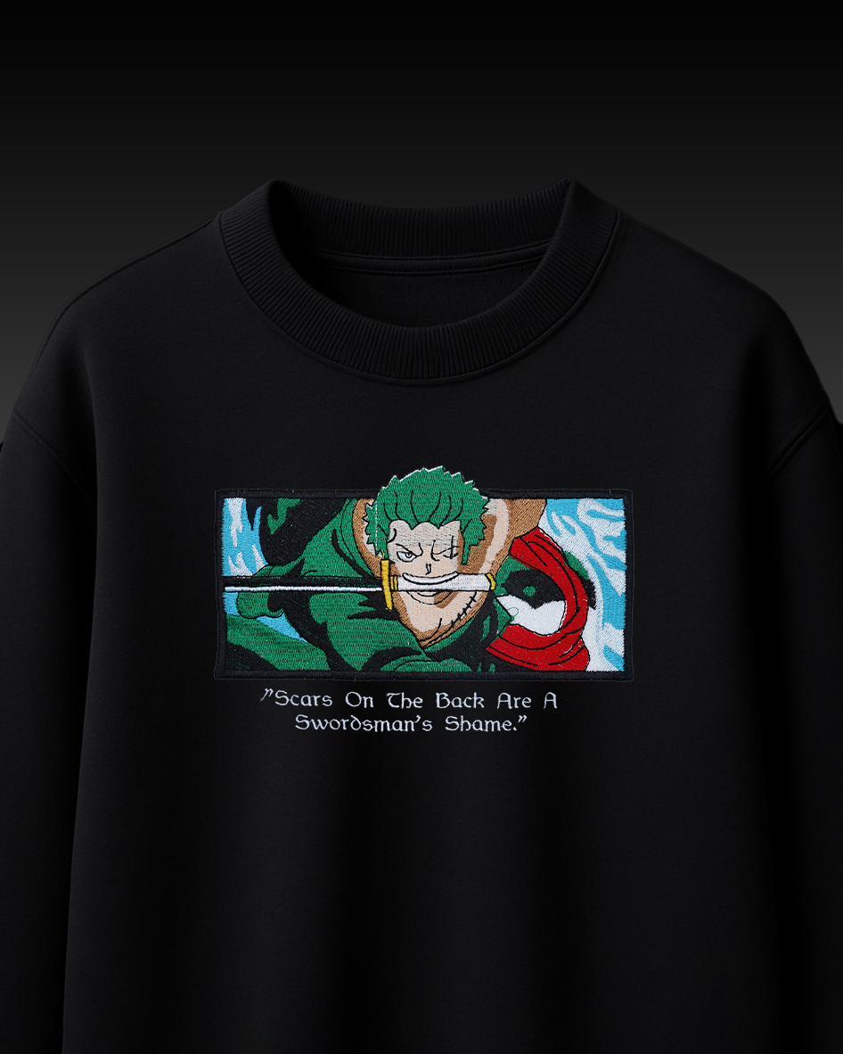 ZORO EMBROIDERY OVER-SIZED T SHIRT