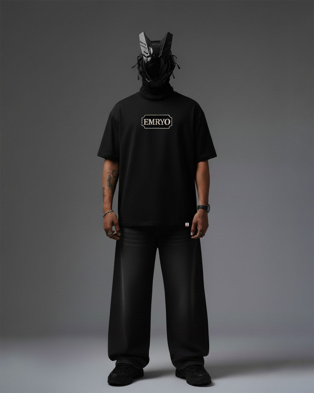Amazon Cobra Embroidery Oversized T-Shirt