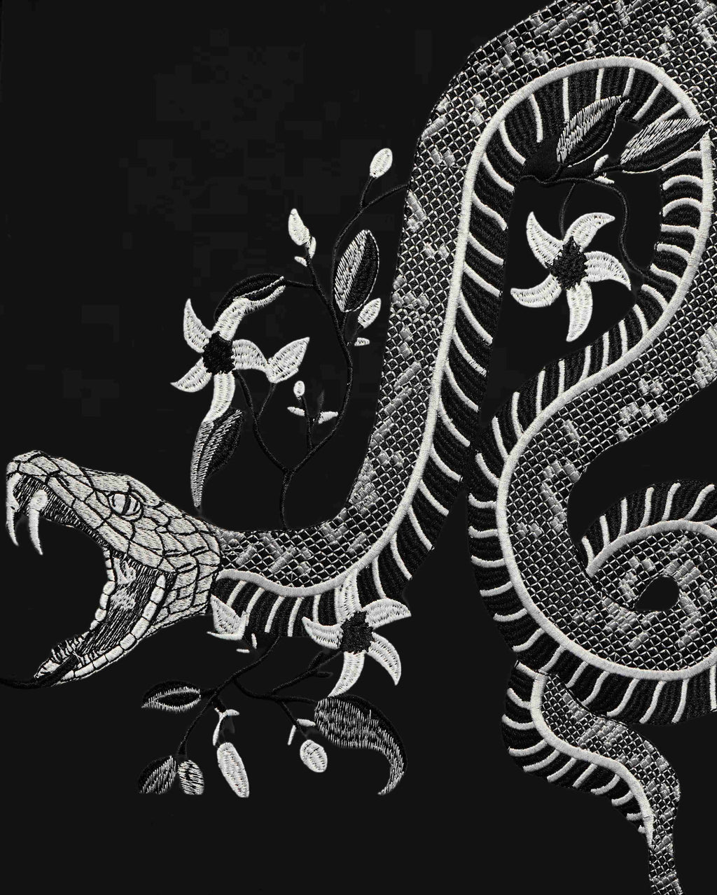 COBRA EMBROIDERED OVER-SIZED HOODIE