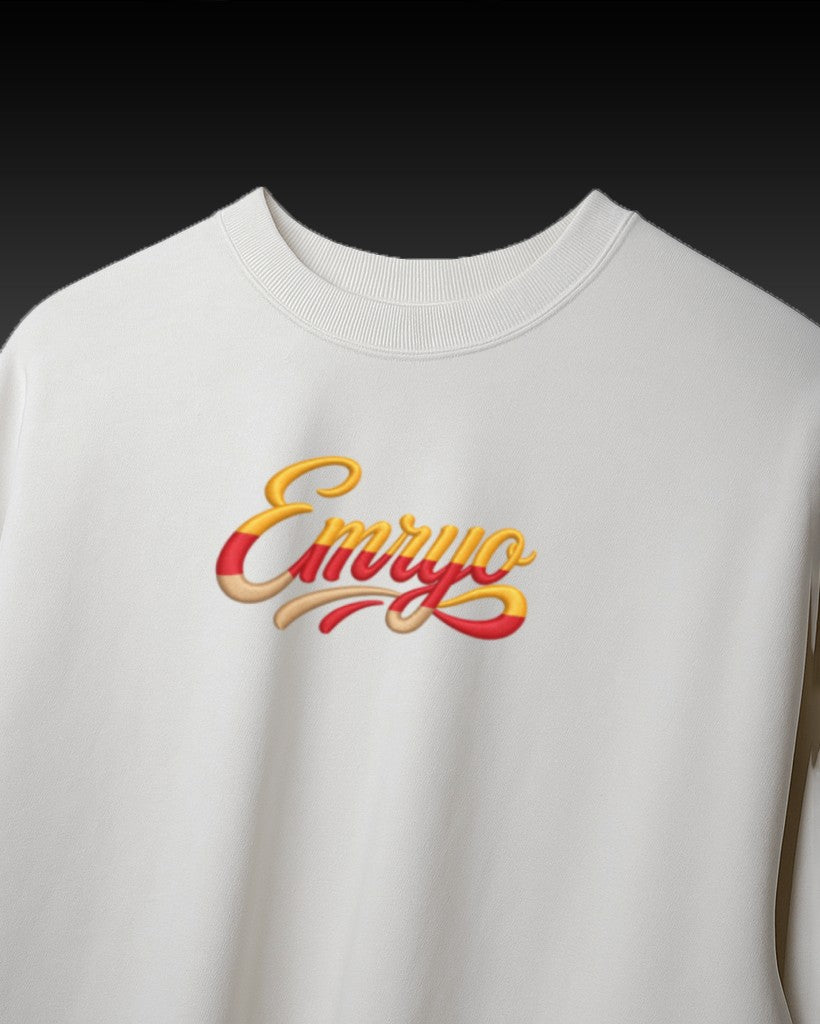 Faith Over Fear Embroidery Oversized T-Shirt