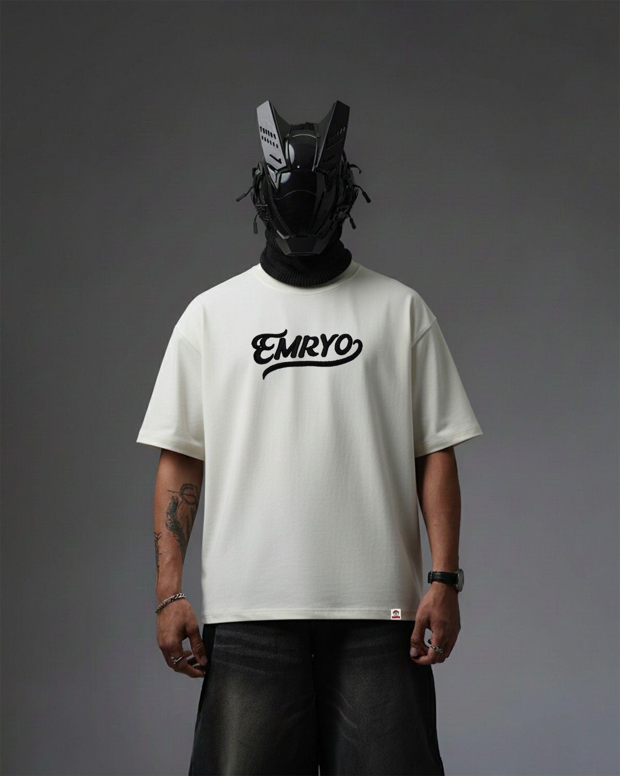 Reputation Unicorn Leather Embroidery Over-Sized T Shirt