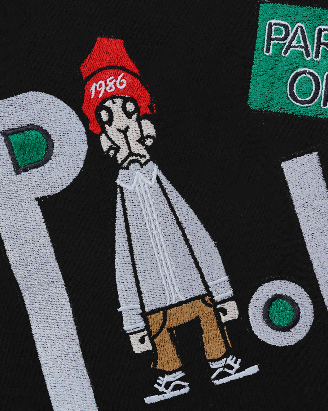 POLSK EMBROIDERY OVER-SIZED T SHIRT