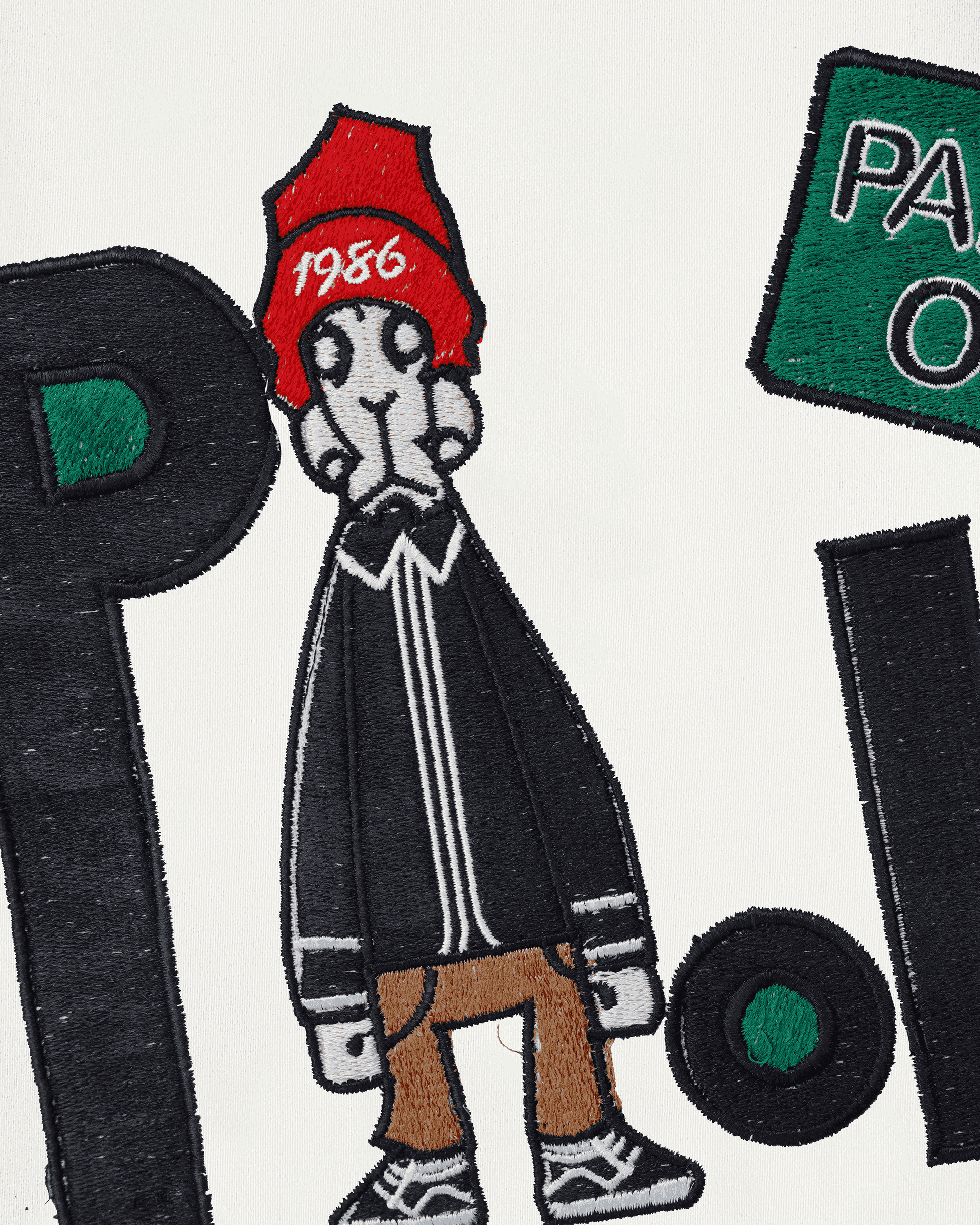POLSK EMBROIDERY OVER-SIZED T SHIRT