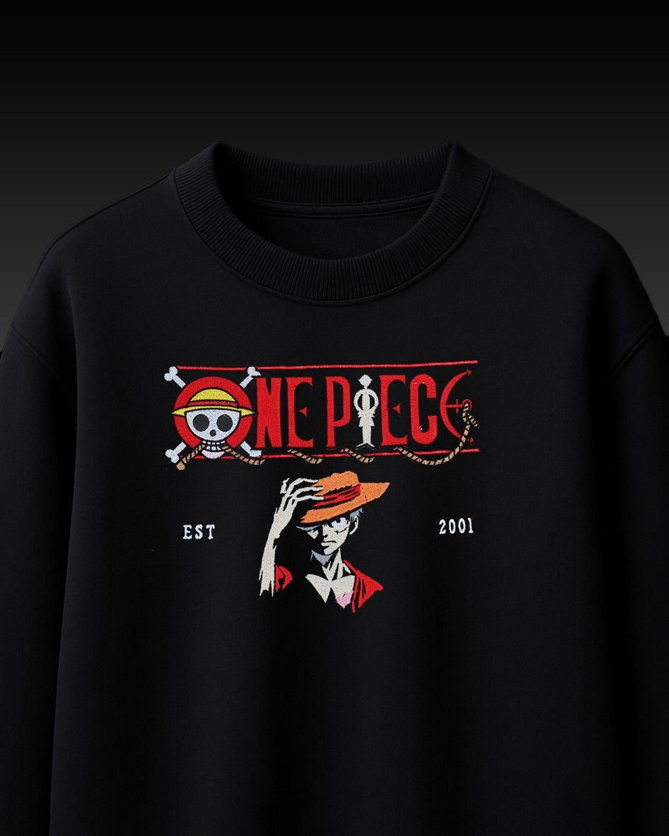 One-Piece Embroidery Over-Sized T Shirt