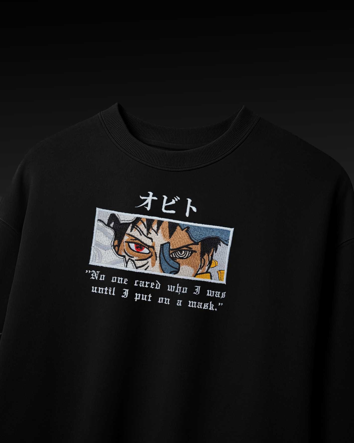 OBITO EMBROIDERY OVER-SIZED T SHIRT