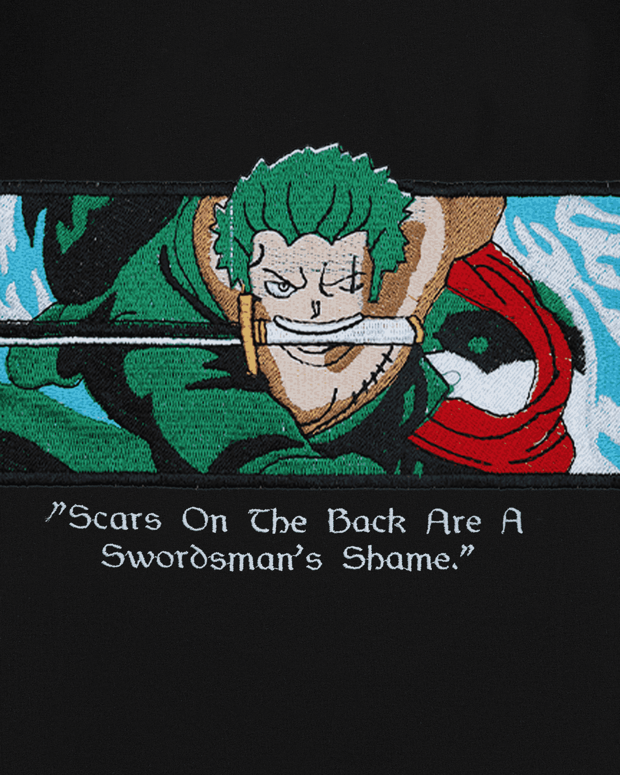 ZORO EMBROIDERY OVER-SIZED T SHIRT
