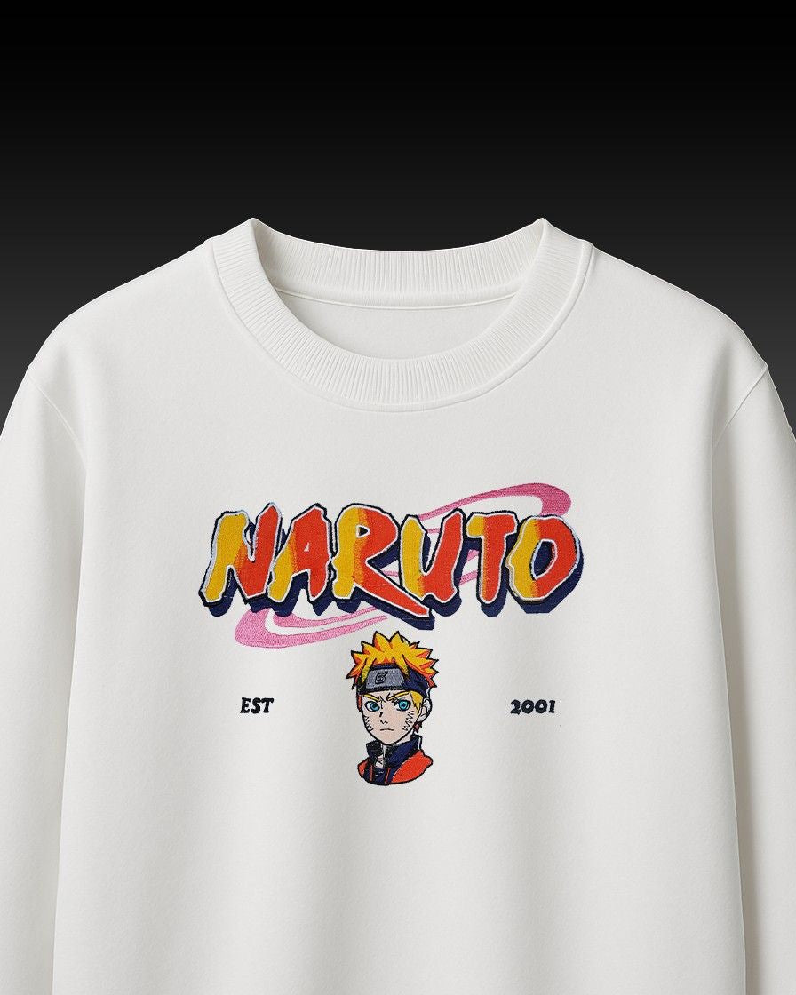 Naruto Embroidery Over-Sized T Shirt
