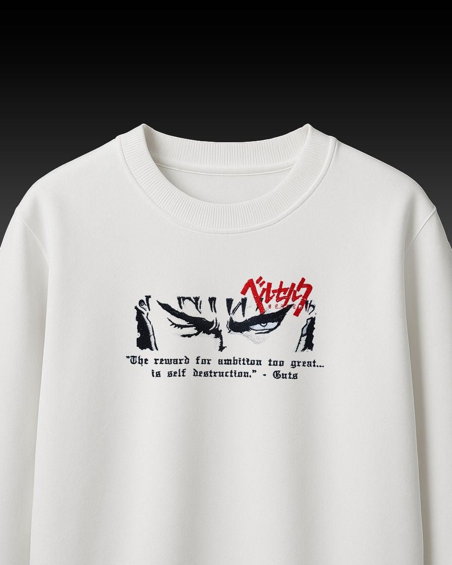 Berserk Embroidery Over-Sized T Shirt
