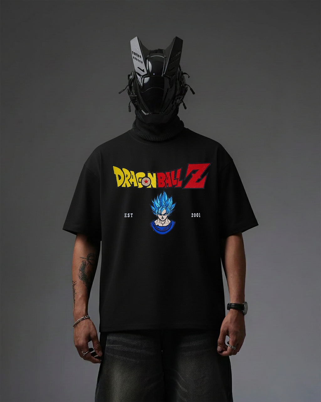 GOKU EMBROIDERY OVER-SIZED T SHIRT